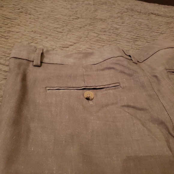 Theory linen pants, light gray, size 8 - Picture 5 of 5